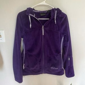 Marmot zip up hooded sweater.